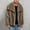Yellow, variant on COSFO Jacket for Men Yellow Casual Faux Fur Open Front Coat Collar Long Sleeve Warm Loose Fit Winter Coats for Men