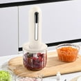 thumbnail image 3 of Small Home Use Wireless Electric Meat Grinder, Meat Grinder for Kitchen Mixer, Multi-function kitchen food processor, Garlic mincer (White), 3 of 9