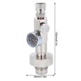 thumbnail image 2 of Stainless Steel Hexagonal Diving Oxygen Cylinder High Pressure Charging Valve Adapter, 2 of 4