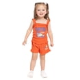 thumbnail image 2 of Disney Minnie & Mickey Mouse Toddler Girls La Dolce Vita Graphic Tank Top with Ruffle Shorts, 2-Piece Set, Sizes 12M-5T, 2 of 8