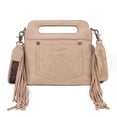 thumbnail image 4 of Bandolera Montana West Wrangler de piel con flecos para mujer, 4 of 8