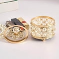 thumbnail image 4 of destyer Crystal Jewelry Box Organizer Trinket Box for Rings Earrings Home 8cmx9.5cm, 4 of 9