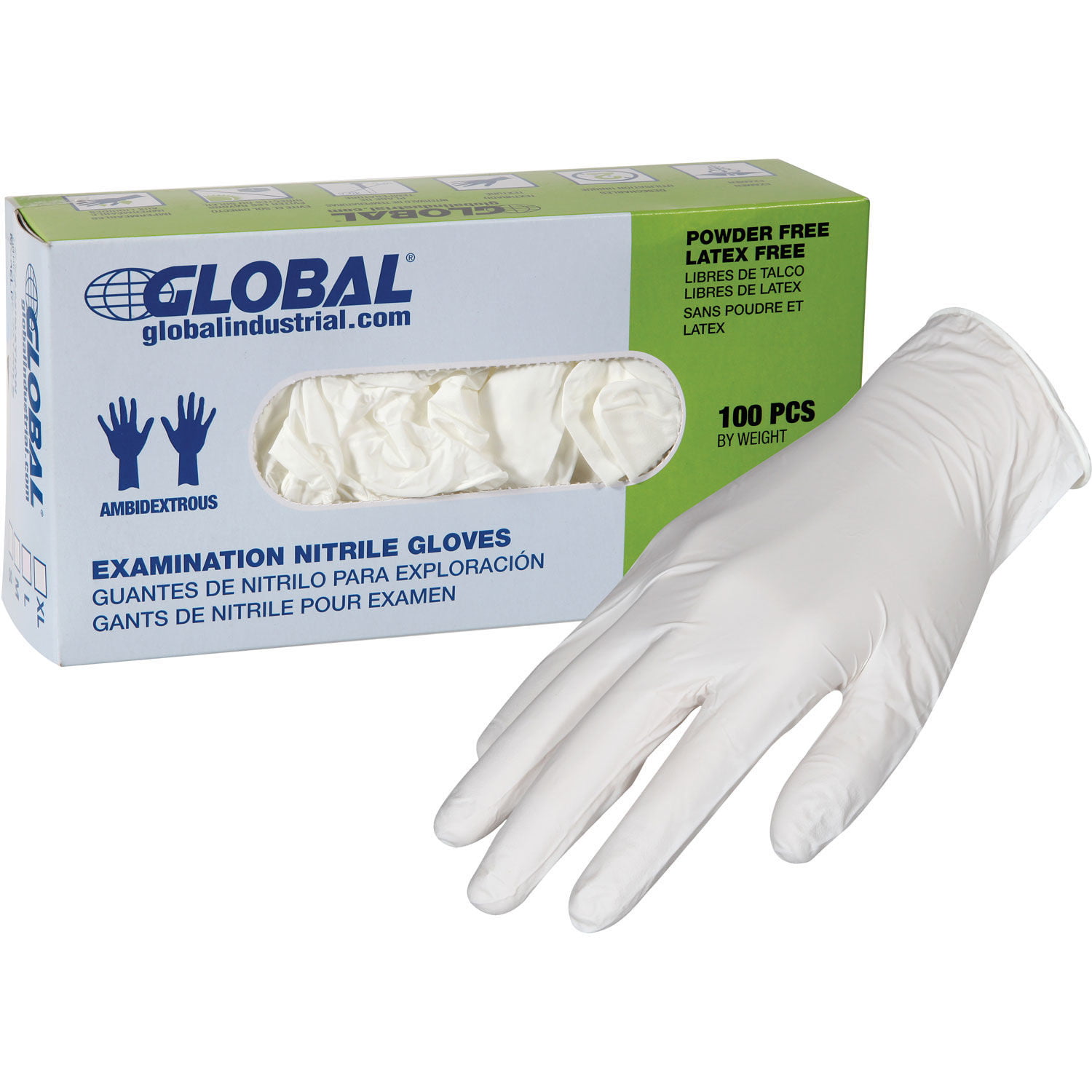 Unigloves Unicare GS0031 Nitrile Examination Gloves Extra Small Set of 100