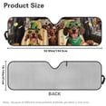 thumbnail image 7 of Yuyamidu Funny Dachshund Windshield Sun Shade for Jeep Wrangler TJ JK JKU 1997-2018, 52.95 x 16.14'' St. Patrick's Day Windshield Sun Visor, 7 of 7