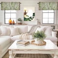 thumbnail image 4 of Spring Plants Valance Curtain for Windows Watercolor Gradient Green Eucalyptus Leaf Plant Vintage Paper Rod Pocket Curtain Valances Short Window Treatments for Kitchen Bathroom Laundry 56 x 16 Inch, 4 of 9
