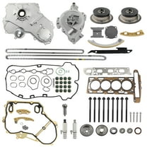 Maxpeedingrods Timing Chain Kit Oil Pump Selenoid Actuator Gear Cover for GM Ecotec 2.0L 2.4L