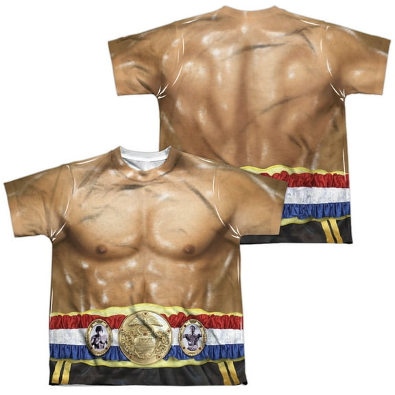 Rocky - Costume (Front/Back Print) - Youth Short Sleeve Shirt - Small