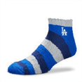 thumbnail image 1 of Los Angeles Dodgers Women's Rainbow II Soft Fuzzy Socks, 1 of 1