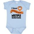 thumbnail image 3 of Inktastic I Love Someone with Multiple Sclerosis Orange Heart Ribbon Boys or Girls Baby Bodysuit, 3 of 5