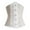 White, variant on Women's Mesh Lace Patchwork Boned Corset Short Torso Heavy Duty Waist Training Corsets Underbust Body Shaper