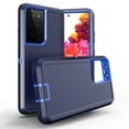 thumbnail image 2 of For Samsung Galaxy S22 Ultra 5G / SM-S908 Heavy Duty Shockproof Armor Protective Hybrid Case Cover With Clip Blue/Blue, 2 of 3
