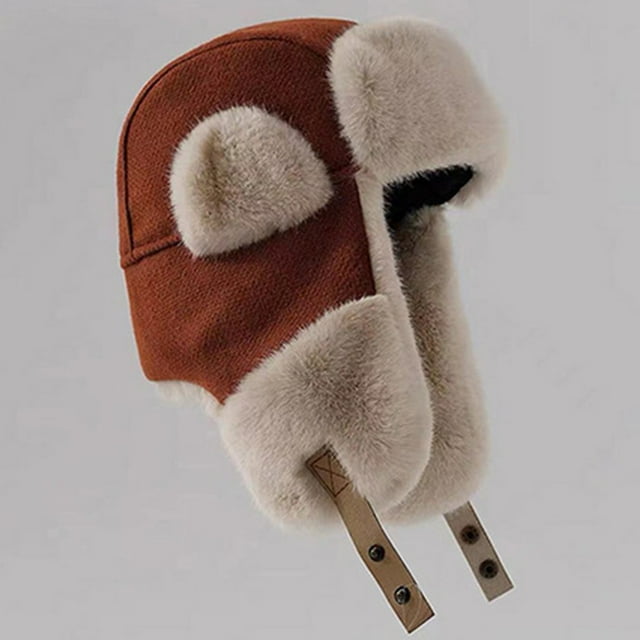 Sombreros de invierno para hombre y mujer, cálidos, con protección auditiva, gruesos, resistentes al viento y al frío, estilo locomotora.