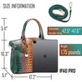 thumbnail image 4 of LHSHID Women Purse Satchel Bag Long Crossbody Classy Tote Bag Top Handle Vegan Leather Ladies Handbags Embossed Pattern, 4 of 8