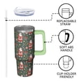 thumbnail image 3 of 30oz Winter Tumbler with Lid and Straw, Stainless Steel Cup with Handle Red Bowknot Travel Coffee Mug, Xmas Gifts, 3 of 5