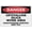 Warning Sign 3, variant on Danger Construction Unauthorised Persons Keep Out Sign 8"x12", Aluminum Tin Warning Signs for Home Outdoor Garden, Durable Security Sign