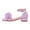 A-Purple159, variant on JAJAHO Girls Dress Shoes Floral Princess Low Heel Summer Sandals Ankle Straps Open Toe Girl Wedding Party Shoes