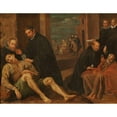 thumbnail image 2 of Luis Tristán 24x20 Black Ornate Framed Double Matted Museum Art Print Titled: The BreadandEgg Watch (1624), 2 of 5