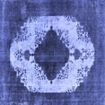 thumbnail image 1 of Ahgly Company Machine Washable Indoor Square Oriental Blue Industrial Area Rugs, 4' Square, 1 of 4