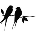 thumbnail image 1 of Metal Barn Swallows Tree Metal Art Bird Garden Steel Silver Bird Yard Art Metal Birds Patio Yard Landscape Bird Ornaments (Black 1),11 Feliz Sencillez, 1 of 5