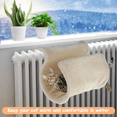 thumbnail image 3 of Cat Radiator Lounger Soft Plush Hanging Cat Hammock Fodable Cat Heating Bed Warm and Cosy Radiator Bed with Strong Metal Fram for Small Pets Kitten Puppy Dog, 3 of 7