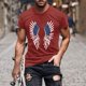 thumbnail image 1 of Tops para hombre, blusas y camisas de manga corta con cuello redondo para hombre, jersey informal de moda con estampado para hombre, camiseta de manga corta con cuello redondo, blusa de poliéster para, 1 of 5