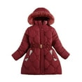 thumbnail image 2 of Kids Winter Coat,Baby Boys Puffer Coat Mid-length Jackets Lightweight Puffer Jacket For Kids Baby Girls Fall Coat For Girls Baby Winter Clothes, 2 of 4