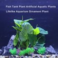 thumbnail image 2 of 5 plantas de plástico para acuario, plantas acuáticas artificiales para decoración de plantas de espacio terrestre, verde, 2 of 7
