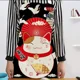 thumbnail image 5 of Delantal de algodón y lino con diseño de gato de la suerte de dibujos animados japoneses, sin mangas, impermeable, antigrasa, para cocina, delantal de chef, 5 of 5