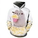 thumbnail image 2 of Nueva sudadera con capucha divertida con estampado 3D de palomitas de maíz de moda para hombres y mujeres, ropa de calle unisex con capucha de manga larga de otoño, 2 of 4