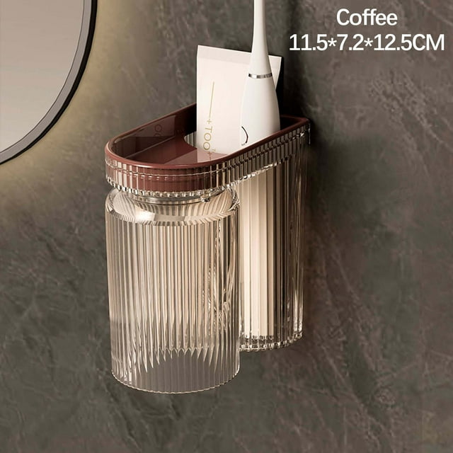 Toothbrush Cup Bathroom Toothbrush Toothbrush Storage Rack Wall-mounted Toothbrush Cup Toothbrush Stand For Bathroom Toothbrush Cup Shelf