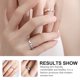thumbnail image 3 of 1 pareja Ajustable Abrir Banda Anillo Moon Sun Grabado Anillo Parejas Joyería Regalo, 3 of 5
