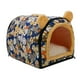 thumbnail image 2 of Cama para perros y gatos Caseta para perros Perrera semicerrada Nido para gatos de interior que se calienta solo gris pequeño, 2 of 8