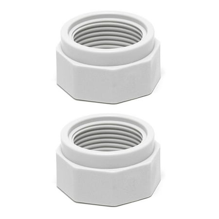 Polaris 380 Feed Pipe - 2) Polaris D15 Swimming Pool Cleaner 180 280 380 Feed Hose Nuts Part D-15, White