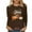 Brown, variant on Womens Fashion Thanksgiving Shirts Pumpkin Graphic Printed Tees Blouses Casual Long Sleeve V Neck T Shirts Fall Tops 2025 White
