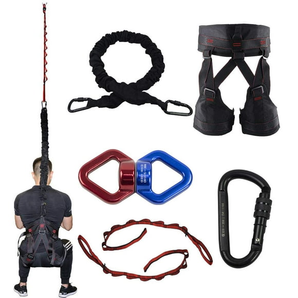 DASKING Version Améliorée Ceinture de Résistance Élastique Lourde pour Yoga Équipement d'Entraînement à la Gravité pour Gym à Domicile (Classe de Poids -1)