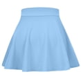 thumbnail image 3 of KPOPLK Skirt Girls Athletic Skirts for Tennis Skort Golf Skirt Butterfly Flowy Shorts for Kids with Pocket(14-15 Years,Light Blue), 3 of 7