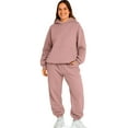thumbnail image 5 of SPXTREME Women's Tracksuit Set 2 Piece Hoodie Sweatpants Lounge Oversized Sweatsuits Fall Outfits, 5 of 8