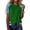 03#Dark Green, variant on Shirts for Women Raglan Sleeve Denim Print Patchwork Tee Shirt Short Sleeve Crewneck Summer Casual Tops