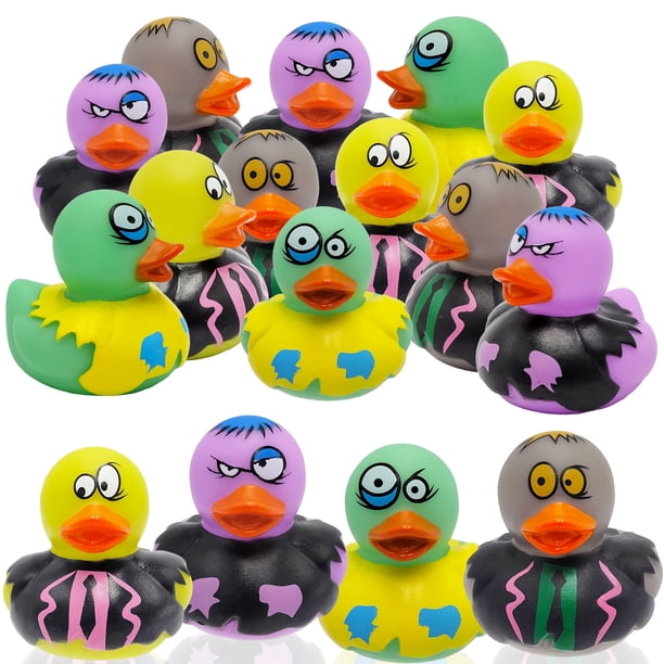 Juguete de baño The Dreidel Company para Halloween, zombis, patos de goma, 2 pulgadas, 100 unidades