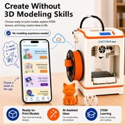 Entina 3D Printer Tina2C, Auto Leveling App Control Quiet for Kids Beginners STEM DIY