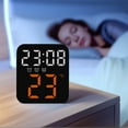 thumbnail image 2 of Unique Bargains LED Display Digital Alarm Clock Orange 3.9"L x 1.6"W x 4.3"H, 2 of 5