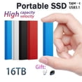 thumbnail image 4 of 16TB Portable External USB Hard Drive, Slim Memory Expansion Device for Storage and Backup, Compatible with PC and Laptop Computer, 4 of 9