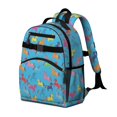 thumbnail image 2 of Unicorn and Blue Pattern Cute School Backpack Bag for School with Padded Back and Adjustable Shoulder Straps 15.25"x11.5"x5.25", 2 of 5