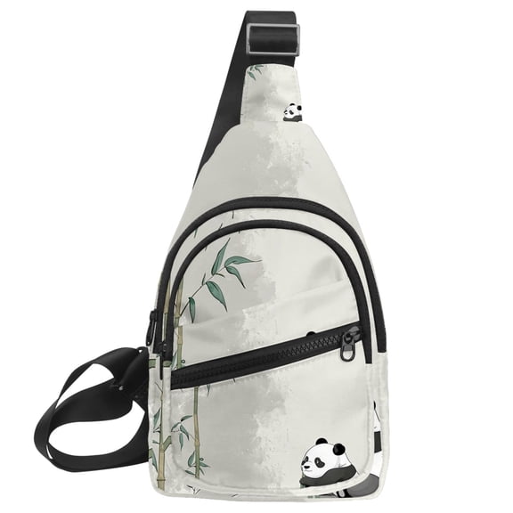 ERJLKXP Panda Animal Small Mens Women Crossbody Chest Bag, Travel Over Shoulder Sling Bag Backpack Men Side Bag,Daypack