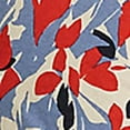 thumbnail image 4 of LAUREN RALPH LAUREN Womens White Stretch Fitted Floral 3/4 Sleeve Surplice Neckline Top XS, 4 of 4
