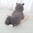 thumbnail image 5 of Xijirk Baby Long Sleeve Cartoon Animal Style Thick Warm Climbing Romper Jumpsuit Winter Clothes,Baby One-piece Pajamas-Grey-6-12 Months, 5 of 9
