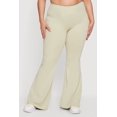 thumbnail image 3 of Women's Plus Size Stretchy High Waisted Flare Leg Pants, 3 of 4