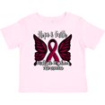 thumbnail image 3 of Inktastic Multiple Myeloma Cancer Awareness Hope & Faith with Butterfly Ribbon Boys or Girls Baby T-Shirt, 3 of 5