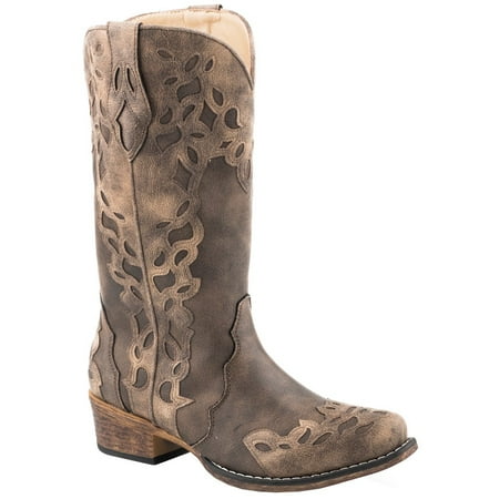 

Roper Womens Riley Triad Snip Toe Boots Knee High Low Heel 1-2