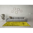 thumbnail image 3 of Ahgly Company Indoor Square Abstract Yellow Modern Area Rugs, 5' Square, 3 of 4
